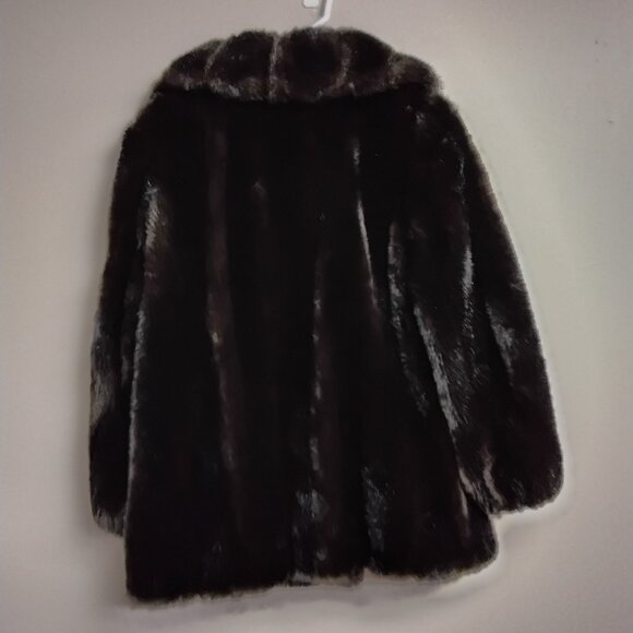 Sportowne Vintage Women's Grandella ll Faux Fur Coat Size 10 #537 - Picture 6 of 9